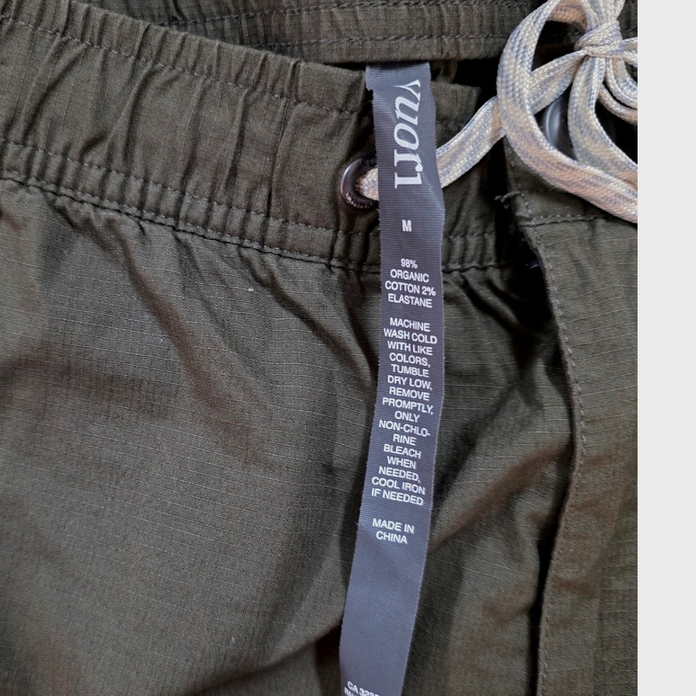 Vuori Ripstop Shorts Mens Medium Dark Oregano Green Organic Cotton Hiking V330 - Picture 6 of 8